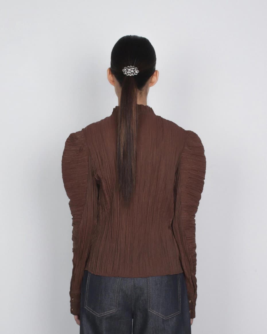 [TEXTURE] Ja Pleated Volume Blouse 6