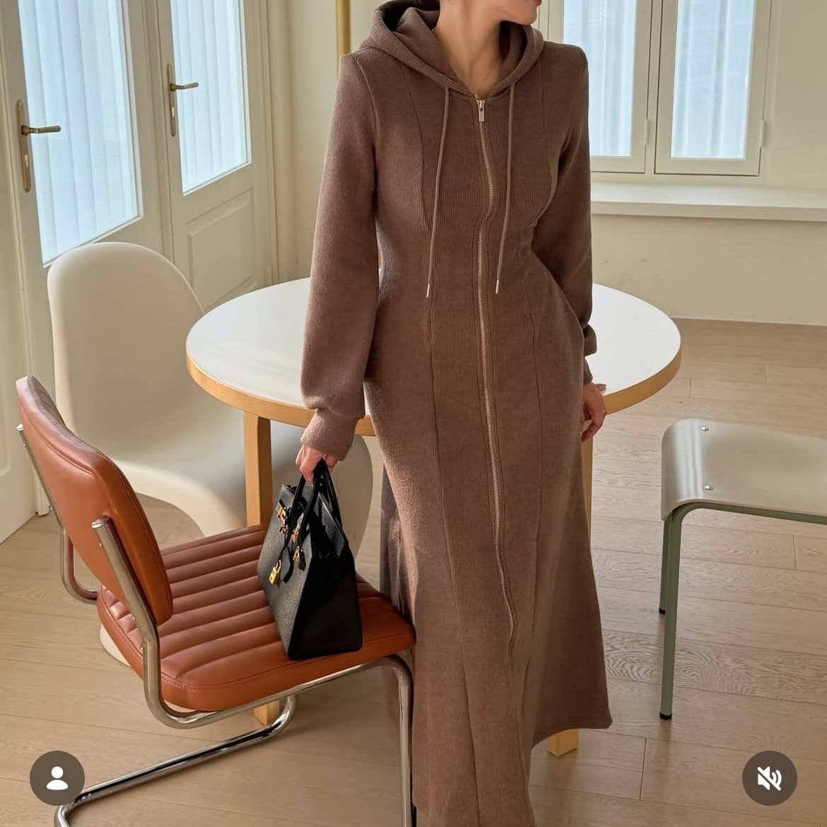 [MAGNOLIA] Tether Brushed Dress 1
