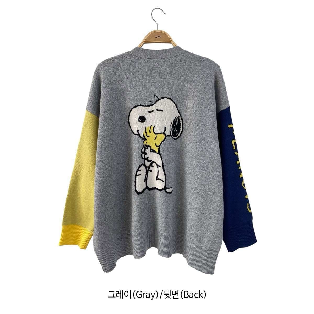 (Official Licensed Peanuts Snoopy) [NEON FISH] Snoopy Angora Cardigan 9