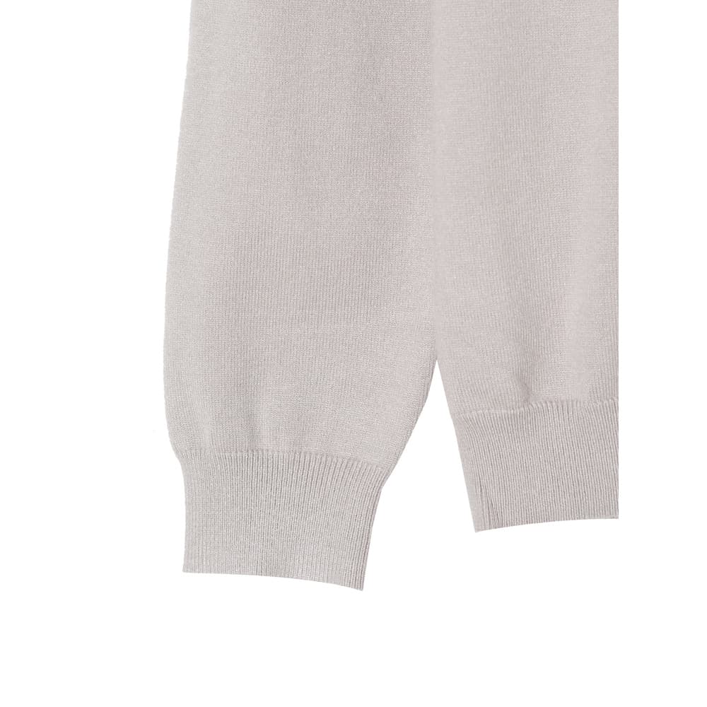 [OCEAN] Shimmer Cashmere-like Mock Neck Knit 4