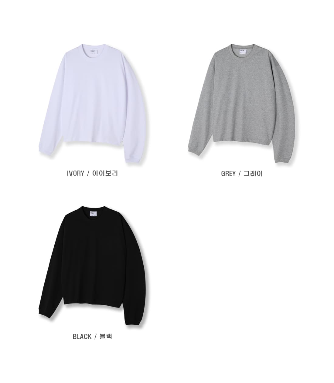 [LOGAN] Cropped Ribbed Oversized Long Sleeve T-Shirt 10