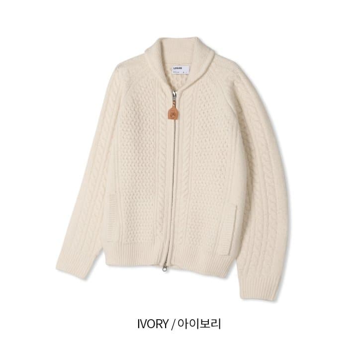 [LOGAN] Kona Fisherman Knit Zip-Up 1