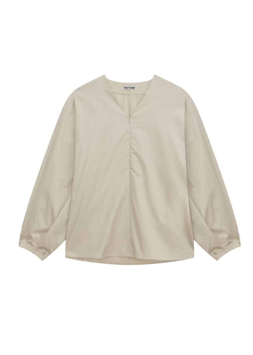 [TEXTURE] Tun V-Neck Balloon Blouse 5