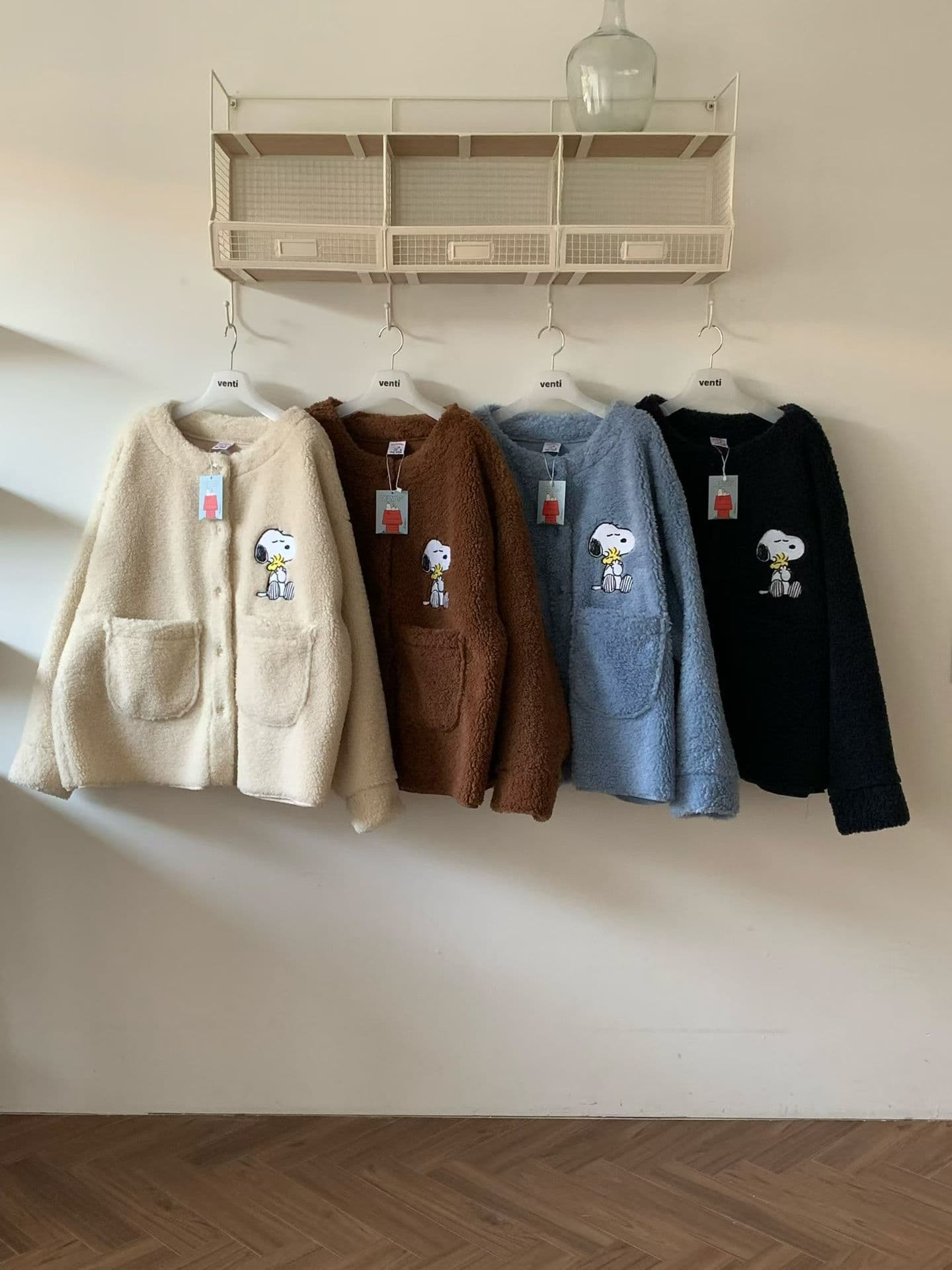 (Official Licensed Peanuts Snoopy) [VENTI] Fleece Snoopy Jacket 5