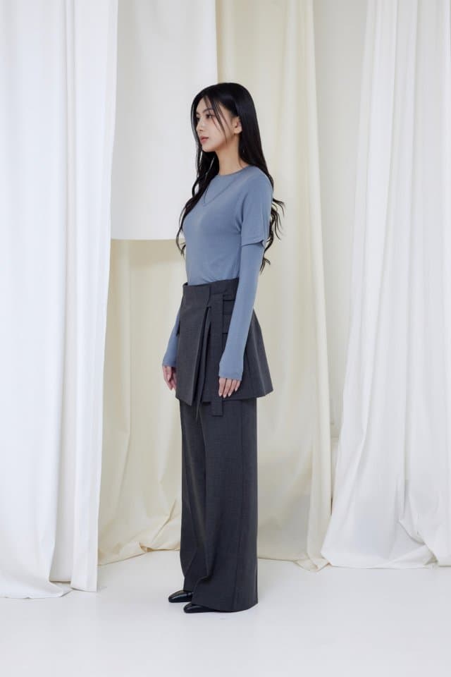 [LE:PPL] Y Wrap Pants 10