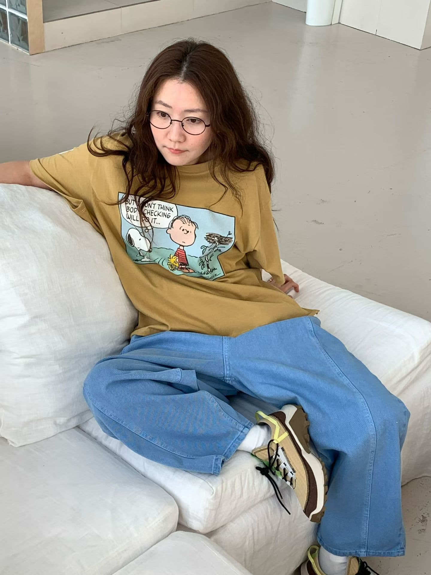 (Official Licensed Peanuts Snoopy) [VENTI] Cartoon Snoopy T-Shirt 6