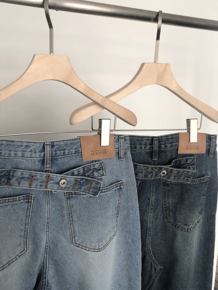 [LE BUTTER] Bijo Brushed Denim Pants 5