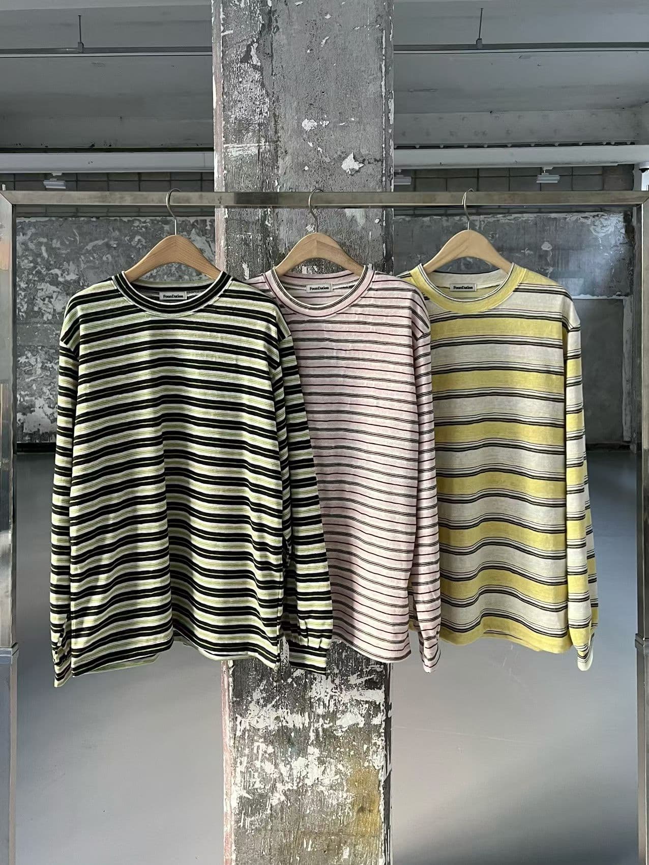[FOUNDATION] Berry Striped T-Shirt 6