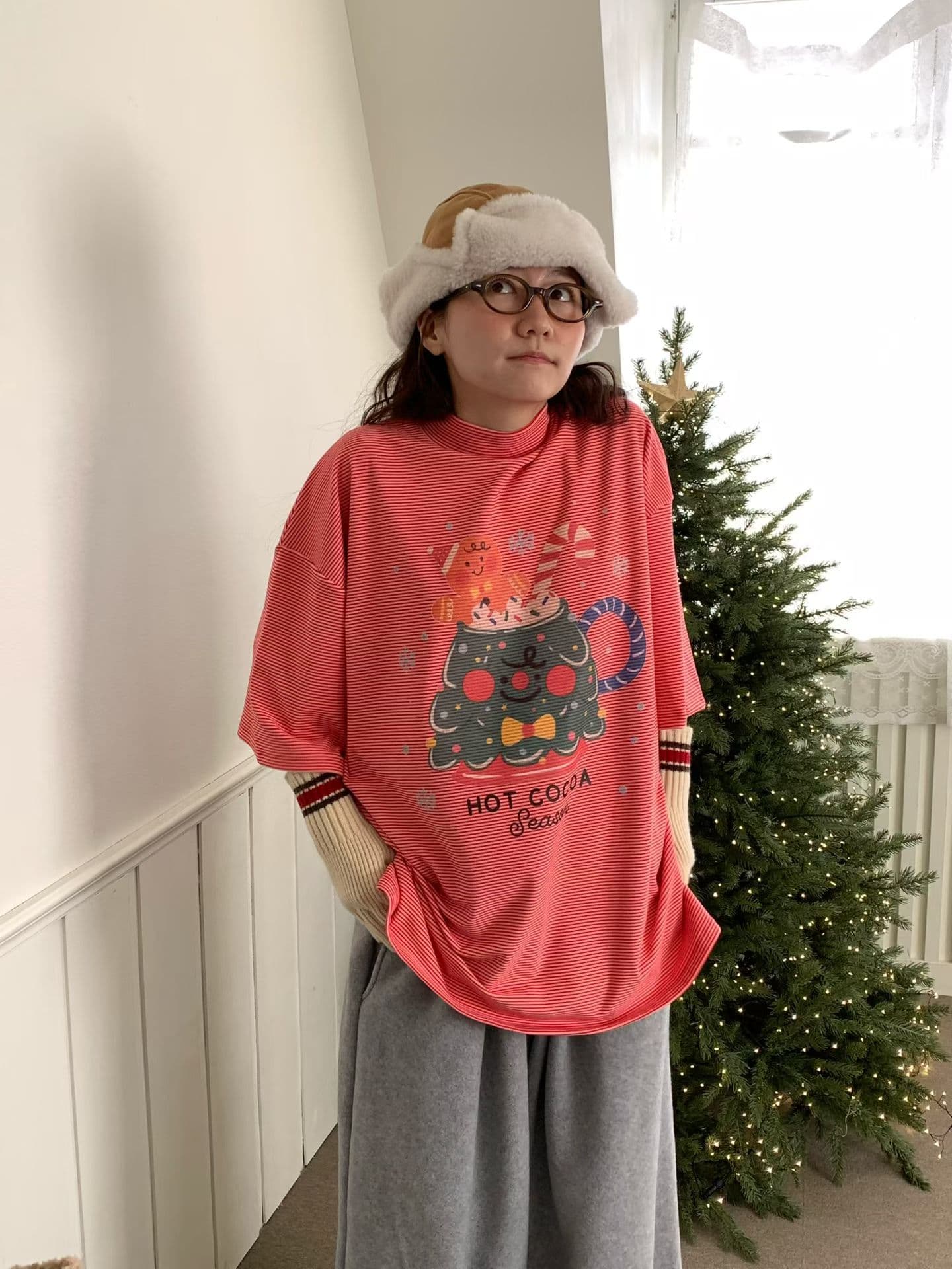 [VENTI] Cookie Man Mock Neck T-Shirt 2