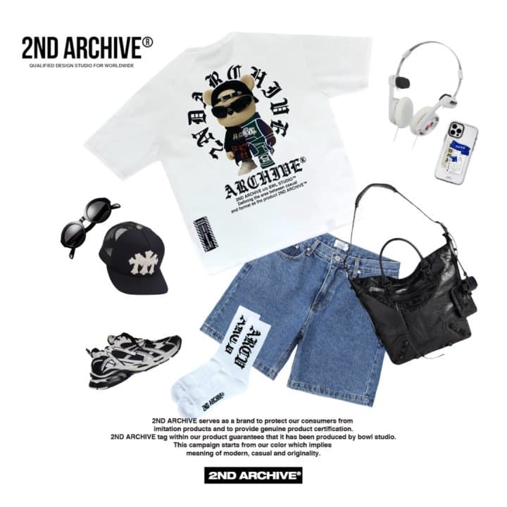 [2ND ARCHIVE] Western Baseball Cap Bear Short Sleeve T-Shirt 3
