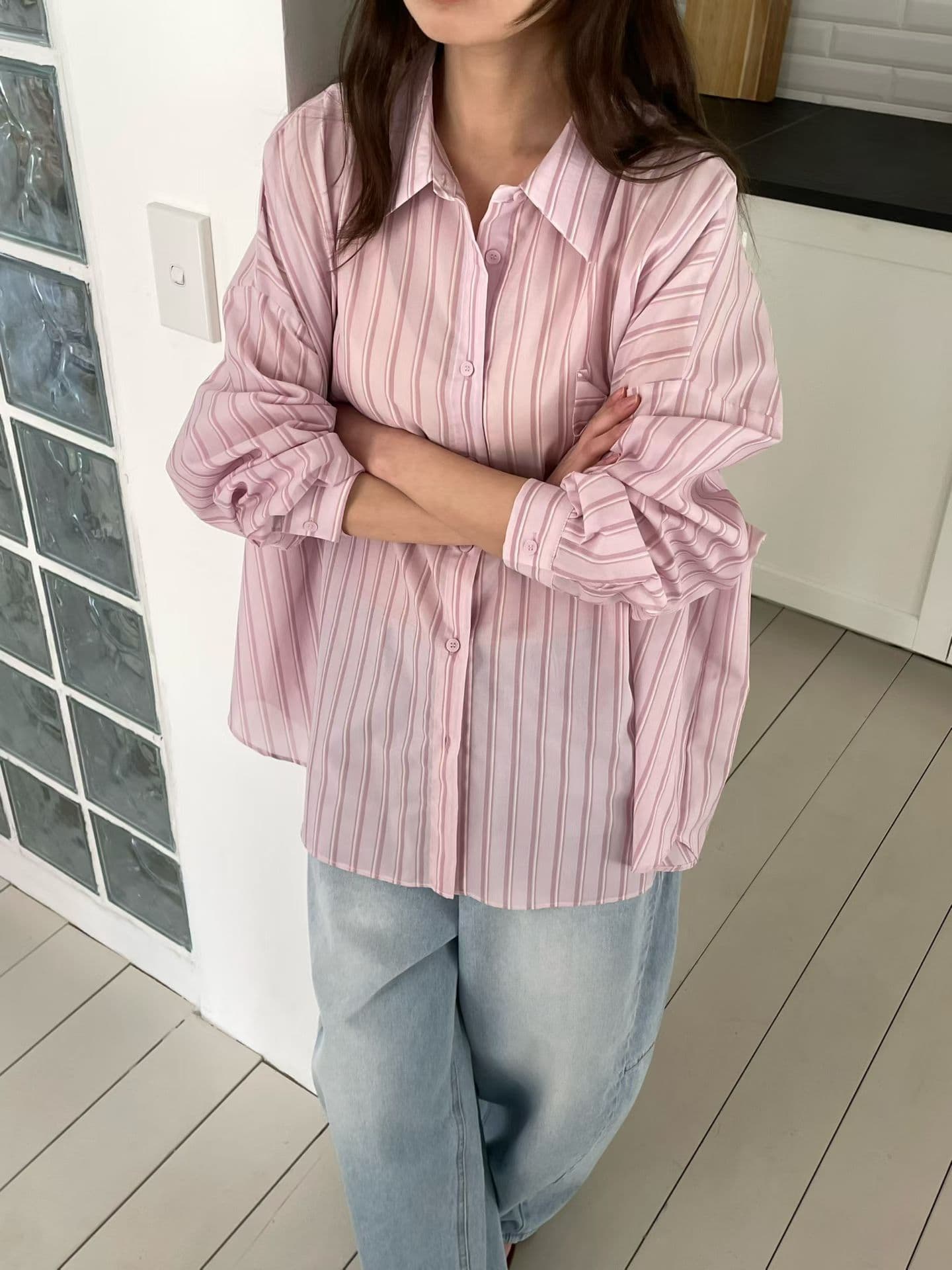 [VENTI] Pauline Striped Shirt 5