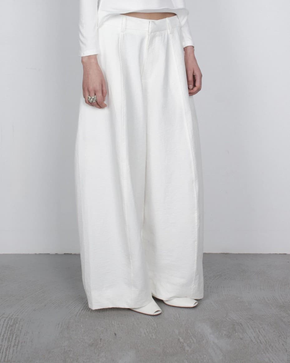 [TEXTURE] Obi Wide Cotton Pants 6