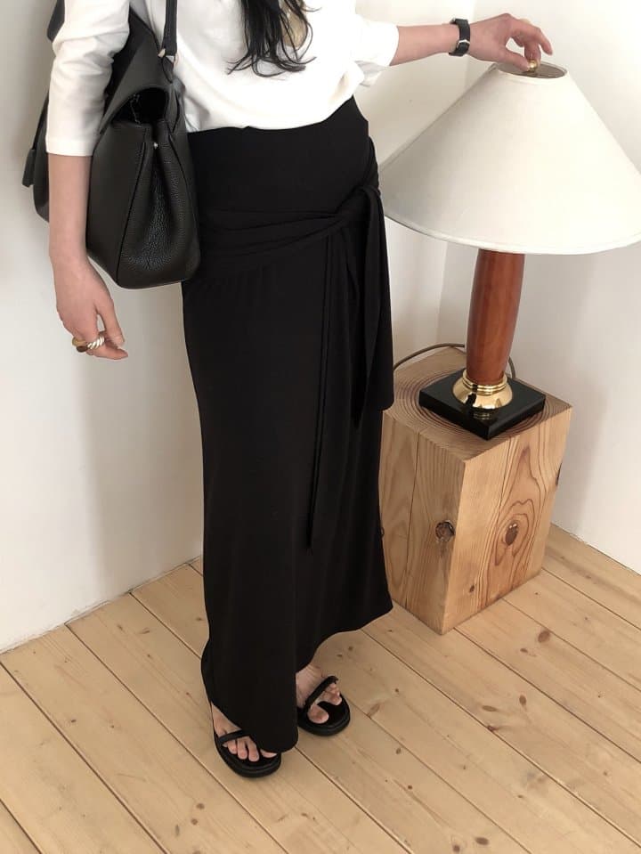 [LE BUTTER] Scarf Skirt 6