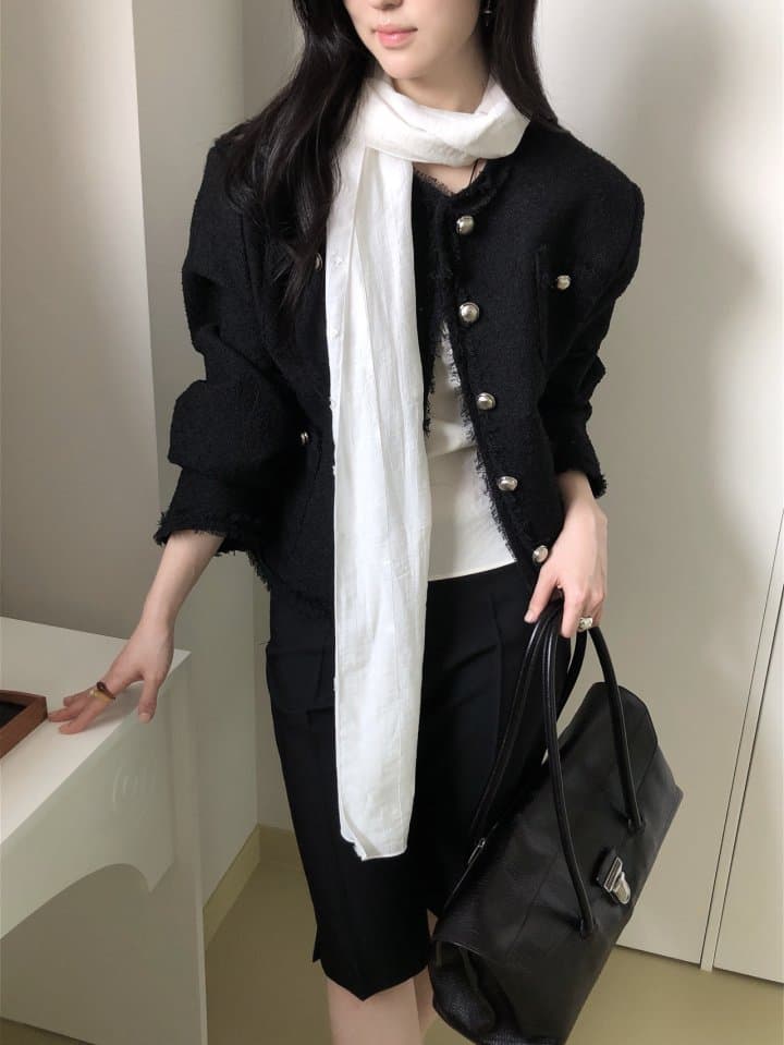 [LE BUTTER] Biol Tweed Jacket 8