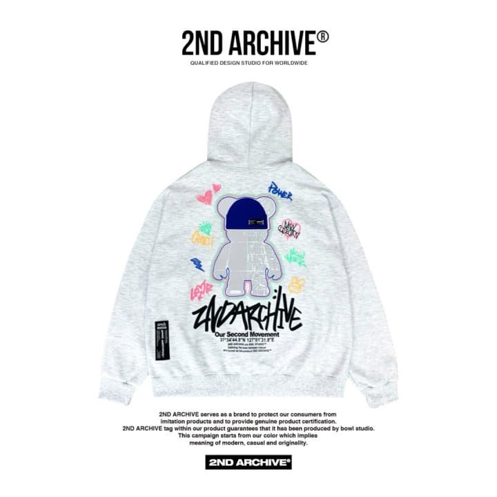 [2ND ARCHIVE] Blue Beanie Bear Hoodie 1