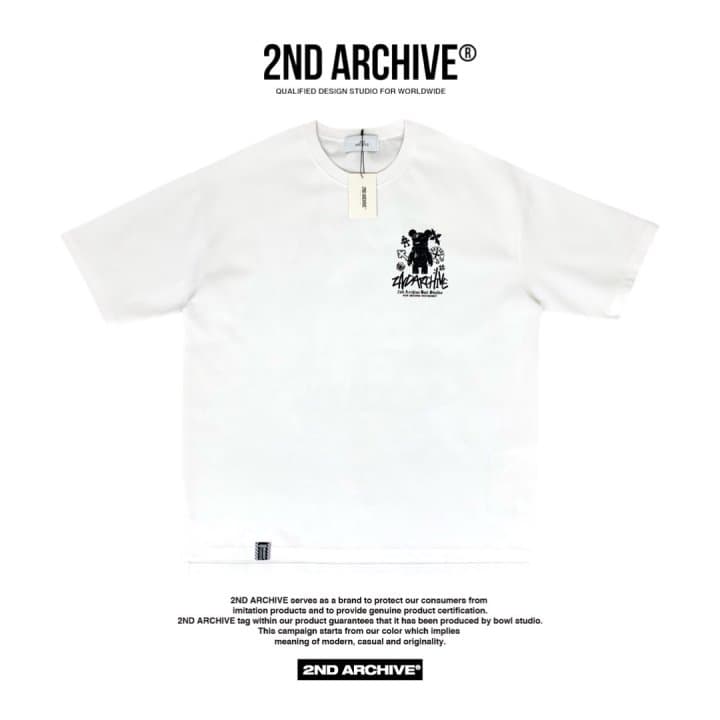 [2ND ARCHIVE] Black Cross Bear Short Sleeve T-Shirt 4