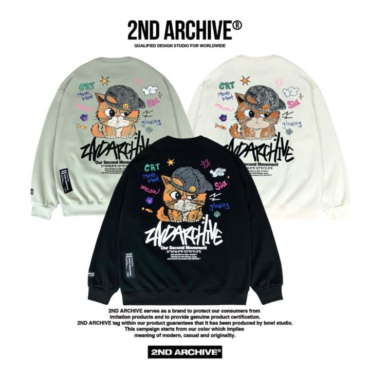 [2ND ARCHIVE] Smile Baseball Cap Cat Sweatshirt 10