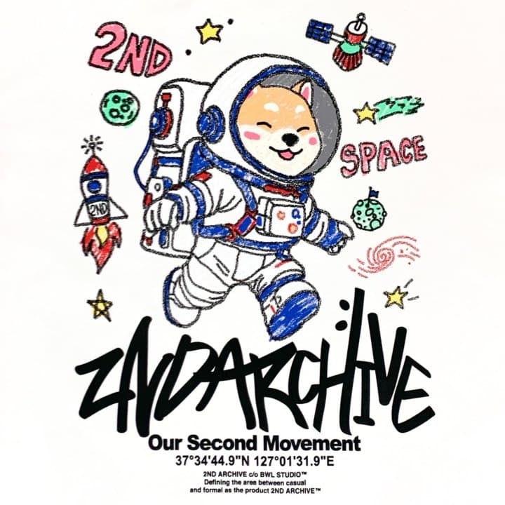 [2ND ARCHIVE] Space Shiba Short Sleeve T-Shirt 7