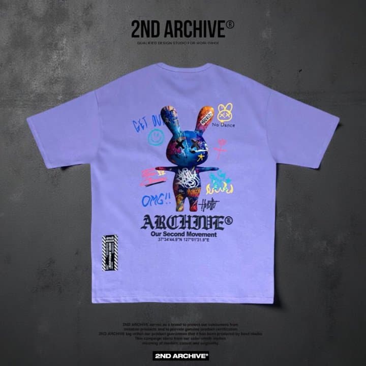 [2ND ARCHIVE] Graffiti Rabbit Short Sleeve T-Shirt 8