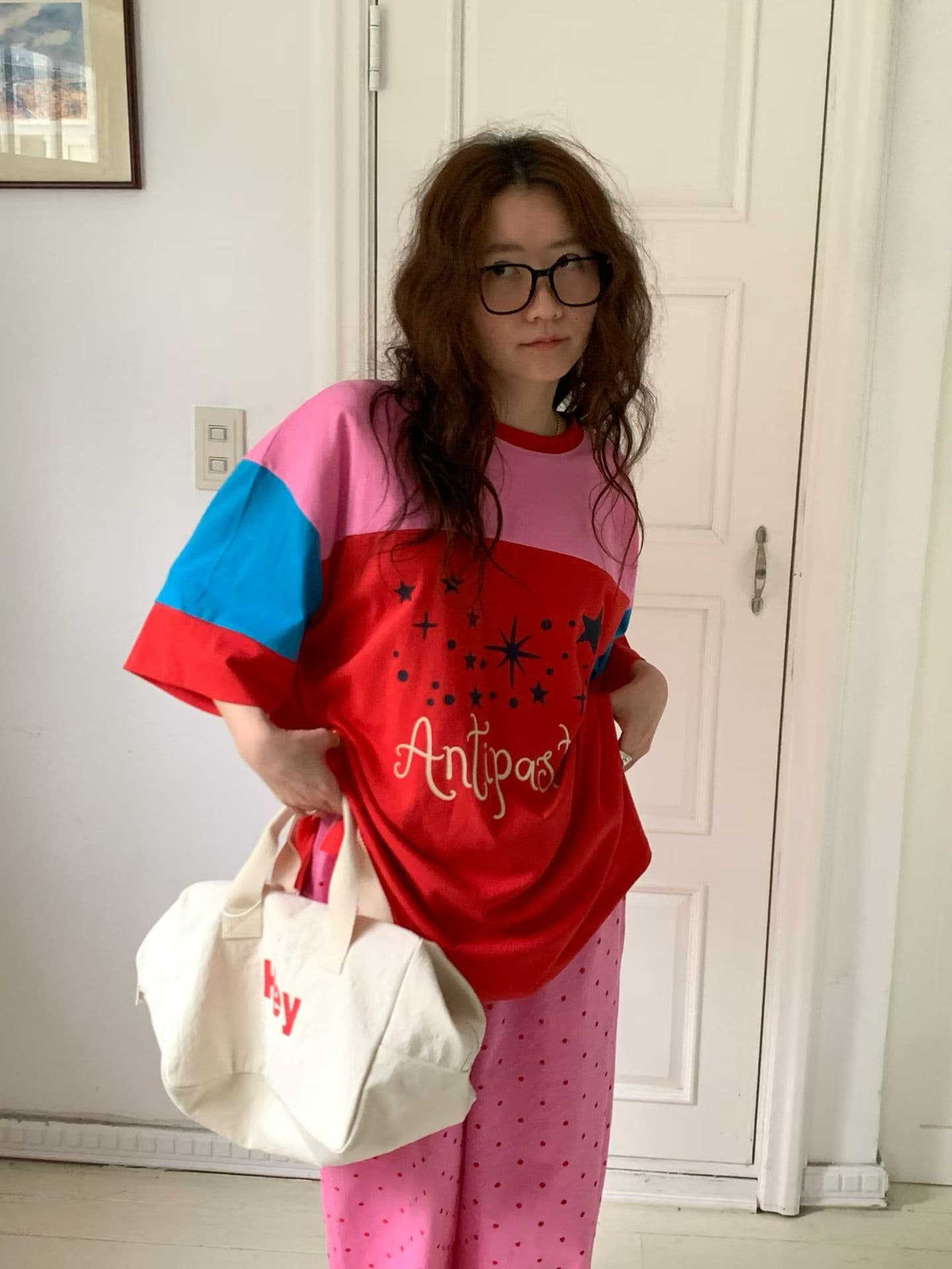 [VENTI] Twinkle Color-Block Short Sleeve T-Shirt 10