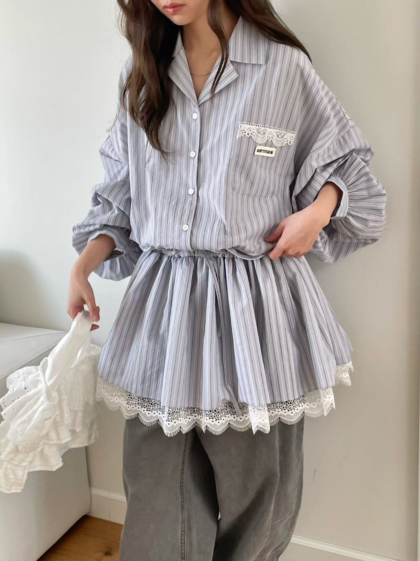 [VENTI] Sweet Shirt Dress 4