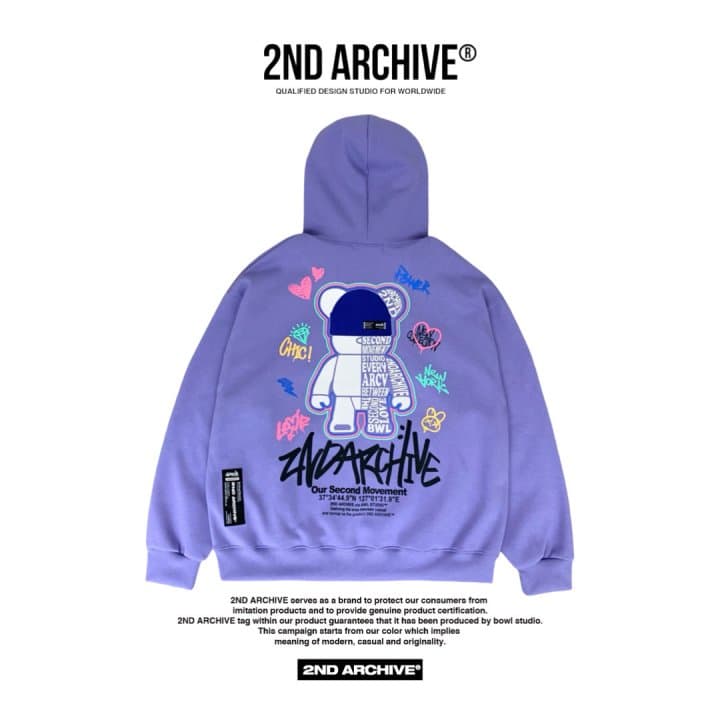 [2ND ARCHIVE] Blue Beanie Bear Hoodie 5