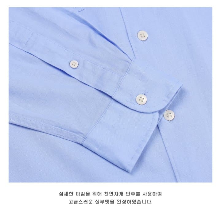 [LAINE] Linen Two-Pocket Shirt 4