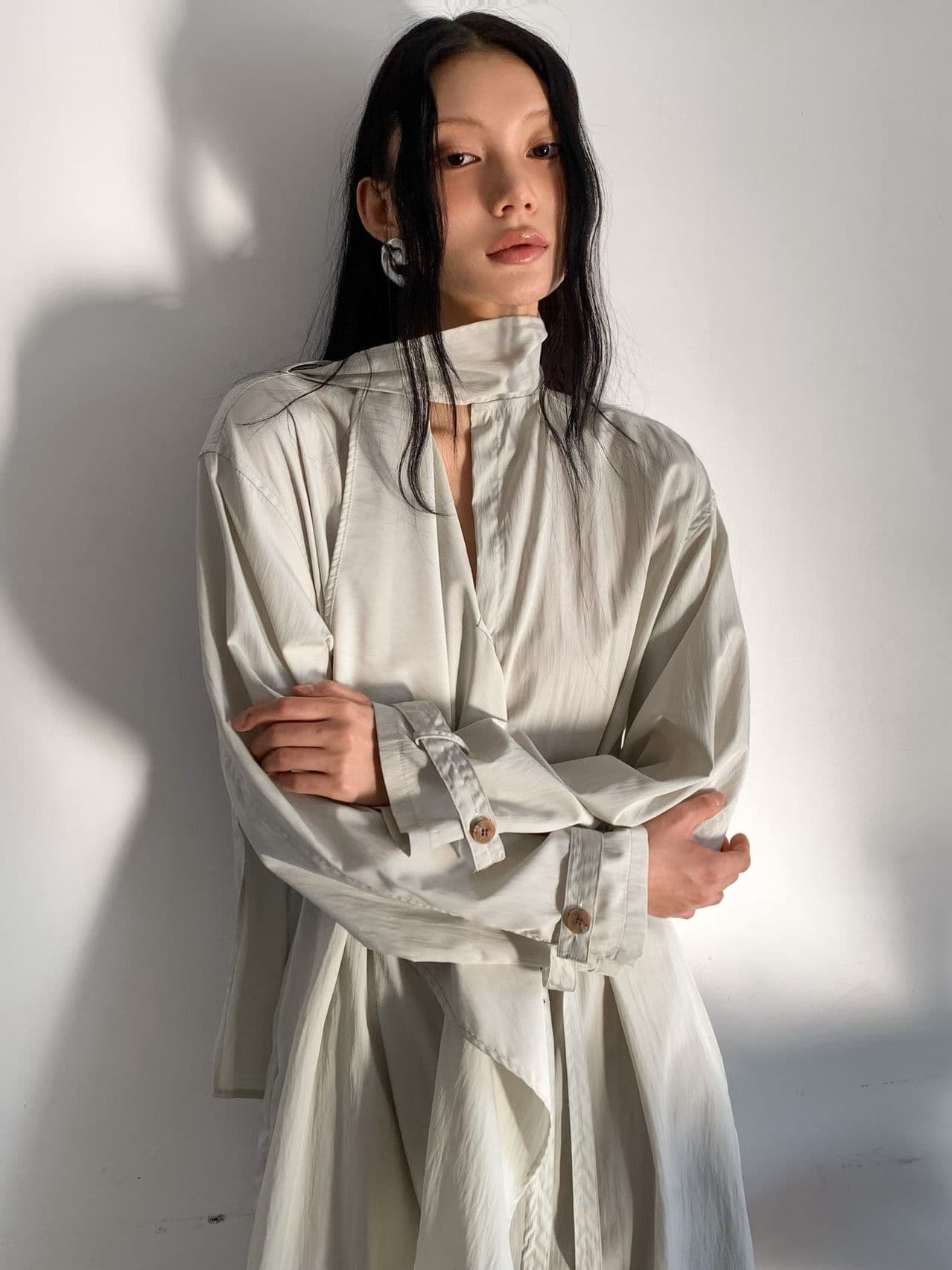 [FOUNDATION] Nailed Muffler Trench Dress 2
