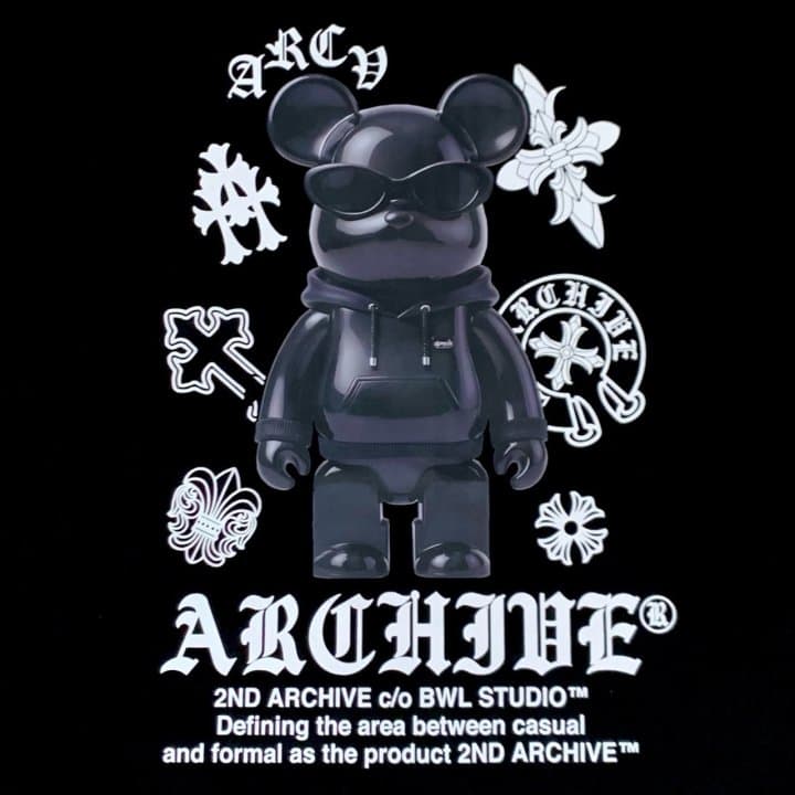 [2ND ARCHIVE] Black Cross Bear Sweatshirt 10