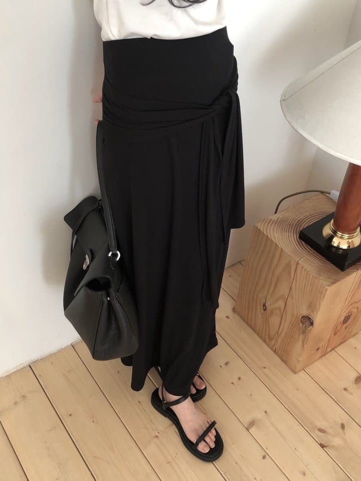 [LE BUTTER] Scarf Skirt 7