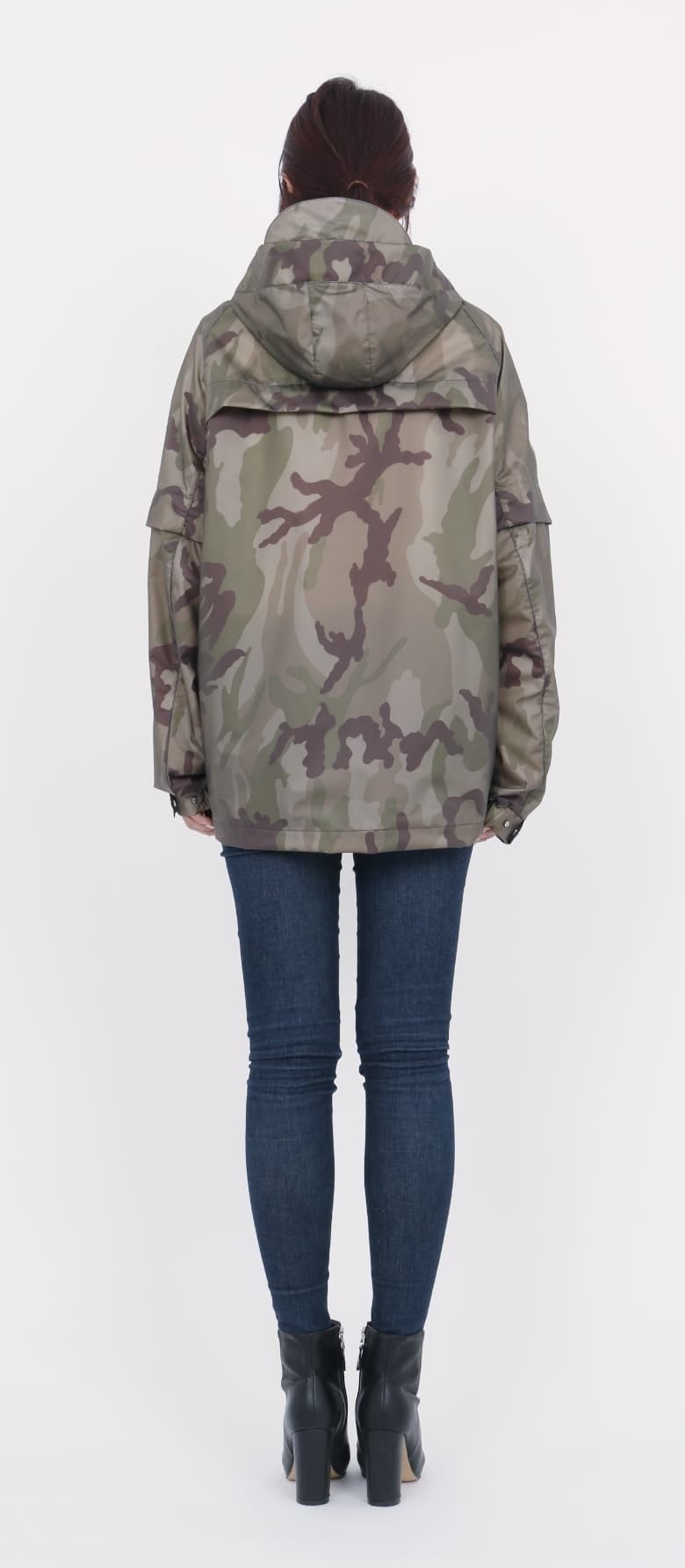 [BOHO] Rainwear Long Top BLACK 5