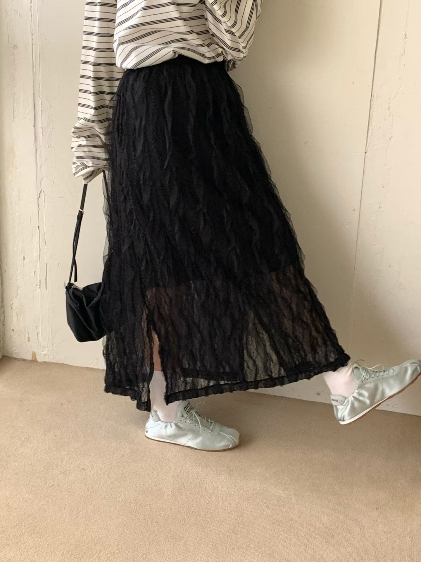 [VENTI] Wave Lace Skirt 2