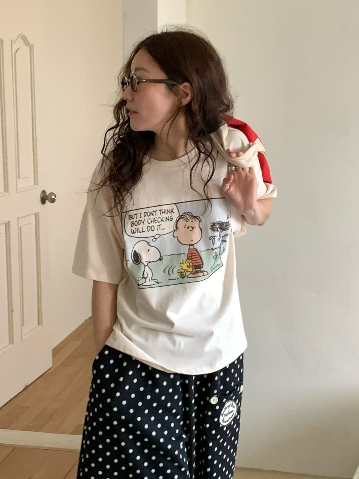 (Official Licensed Peanuts Snoopy) [VENTI] Cartoon Snoopy T-Shirt 7
