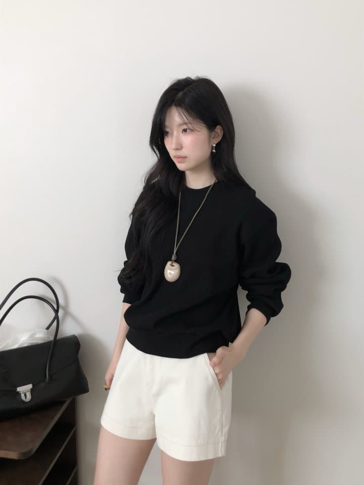 [LE BUTTER] Waffle Sweatshirt 8