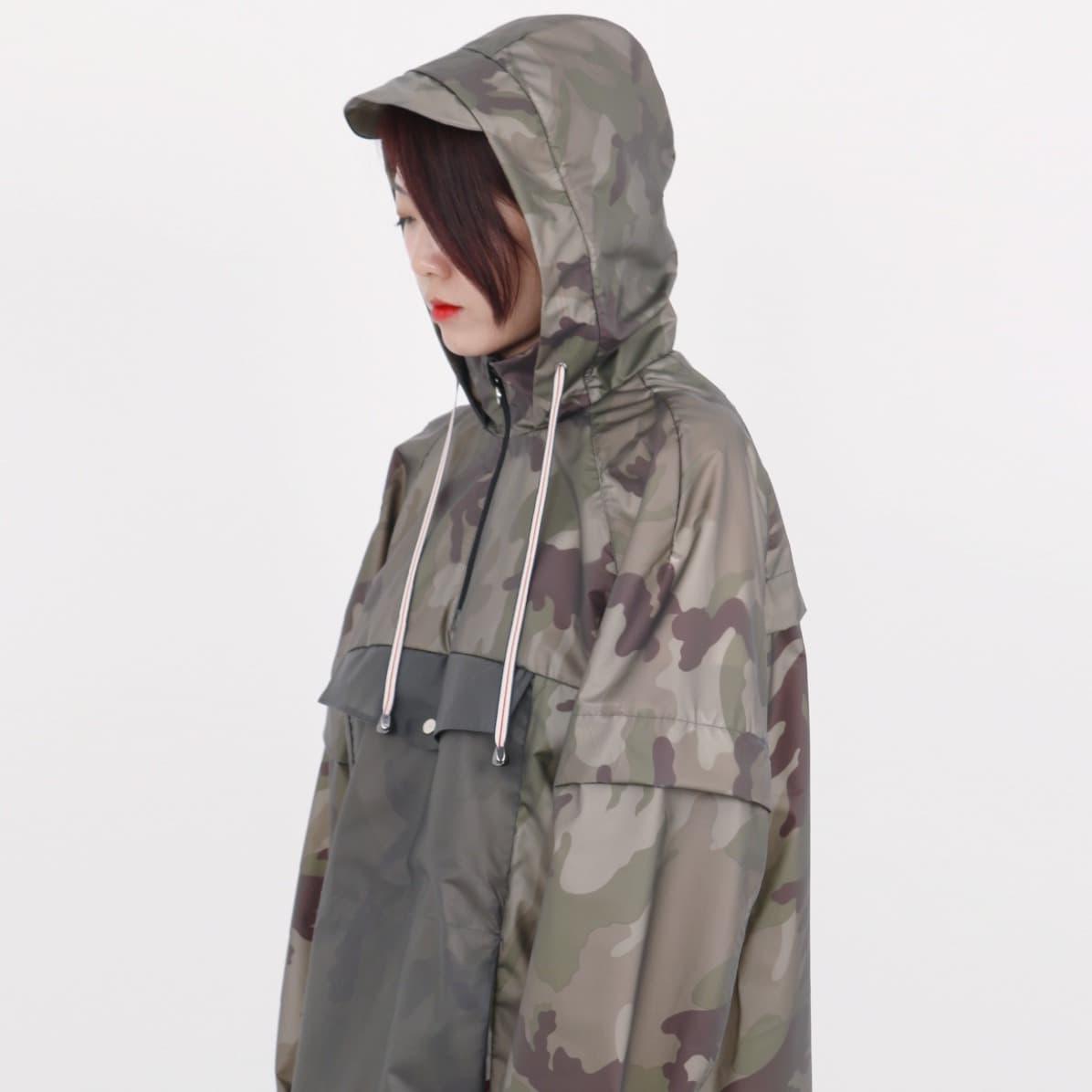 [BOHO] Rainwear Long Top BLACK 1