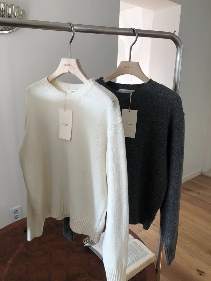 [LE BUTTER] Round Raccoon Knit 4