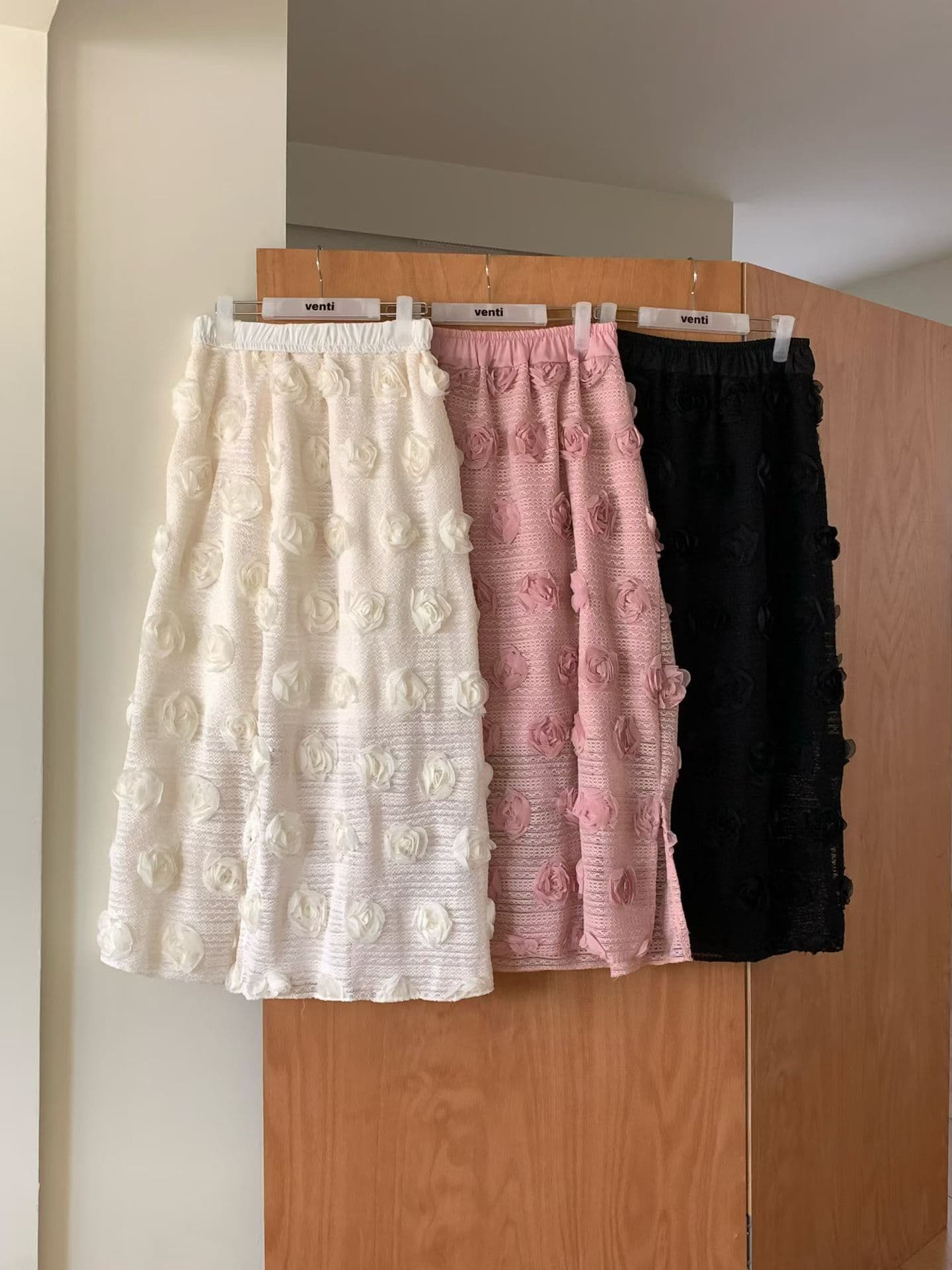 [VENTI] Rosé Skirt 3