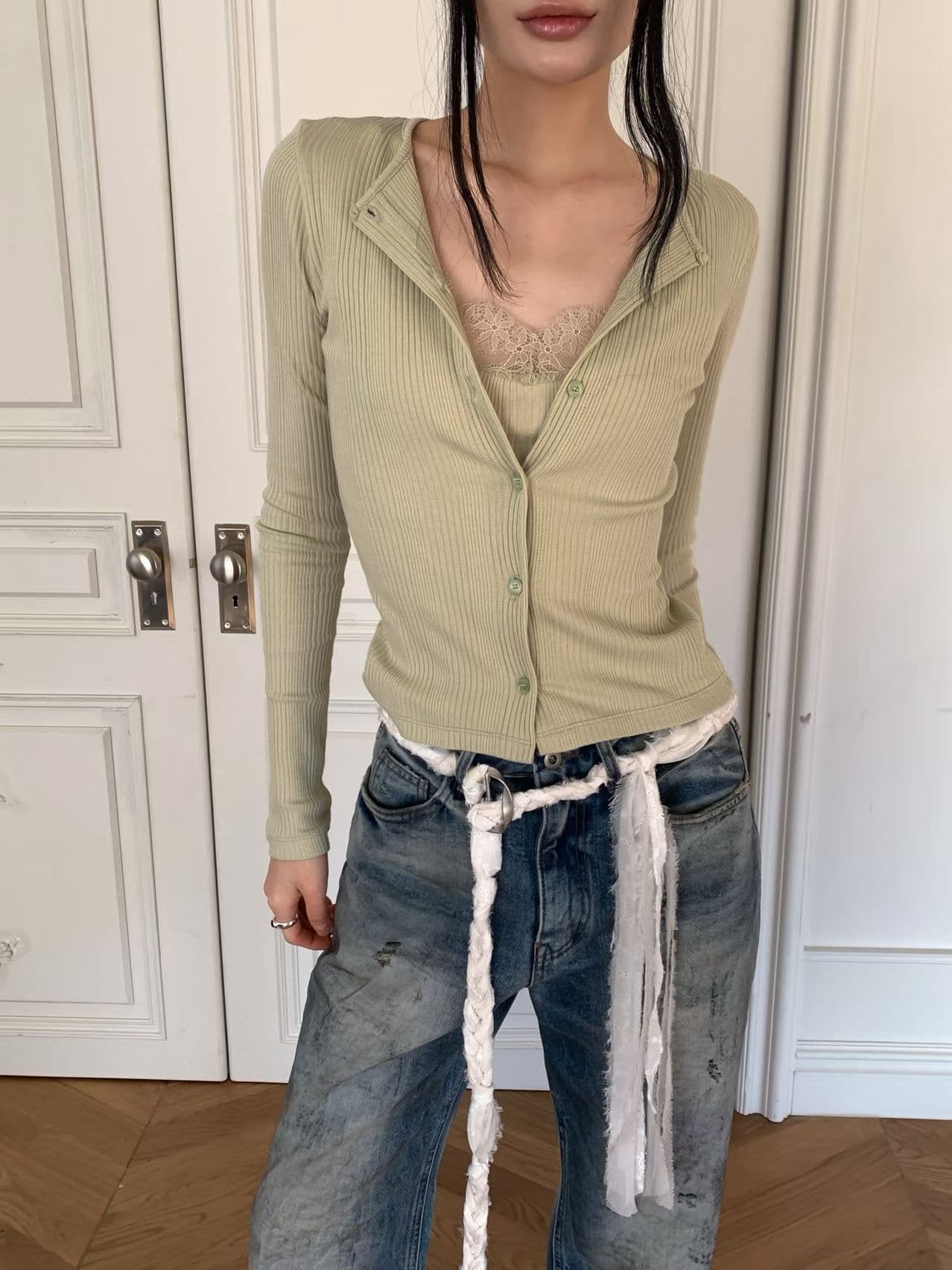 [FOUNDATION] Oil Washed Semi-Straight Denim Pants 6