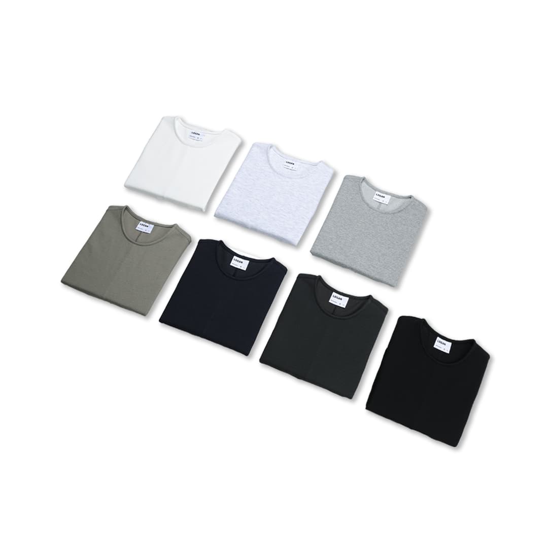 [LOGAN] Waffle Cropped Long Sleeve T-Shirt 8