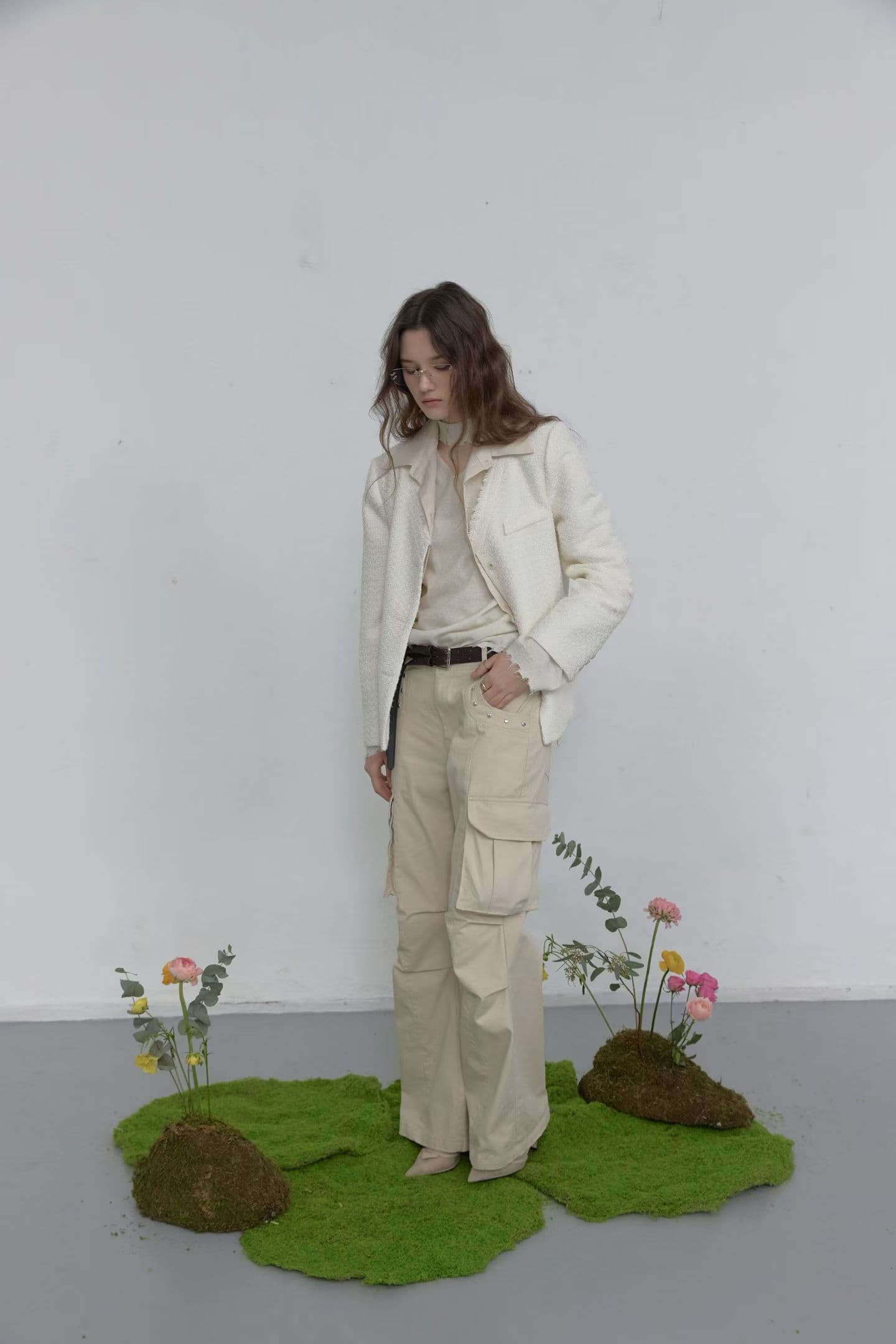 [FOUNDATION] Peace Studded Washed Cargo Pants 3