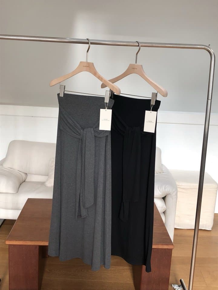 [LE BUTTER] Scarf Skirt 5