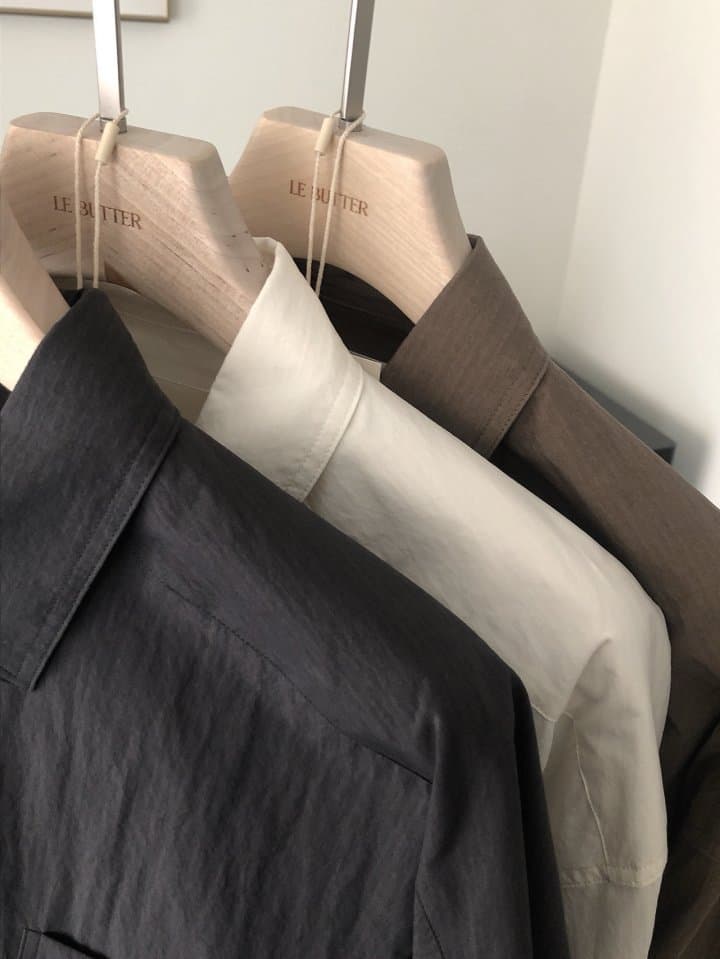 [LE BUTTER] Rocky Washed Shirt 4