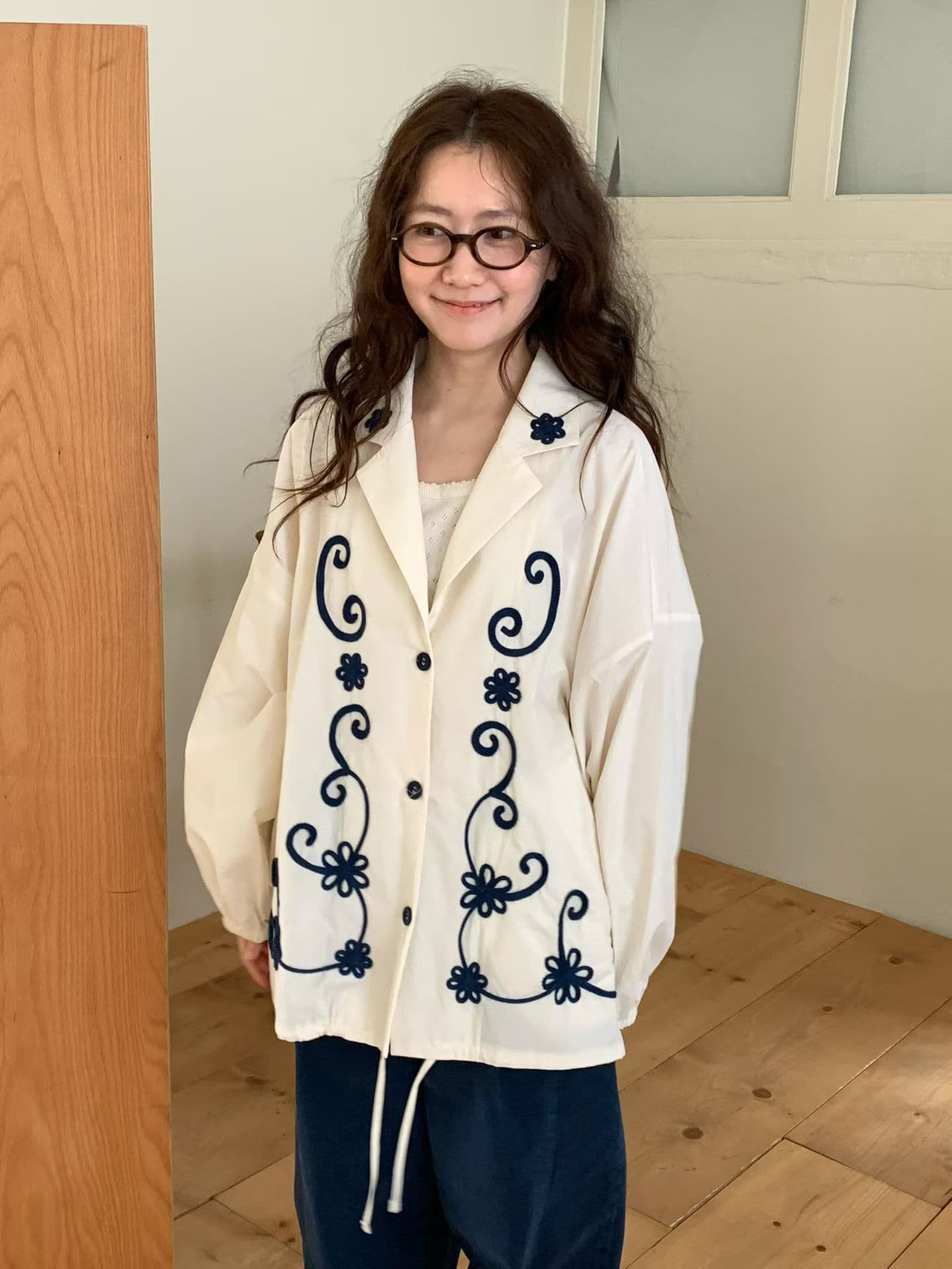 [VENTI] Millie Floral Handle Embroidered Jacket 6