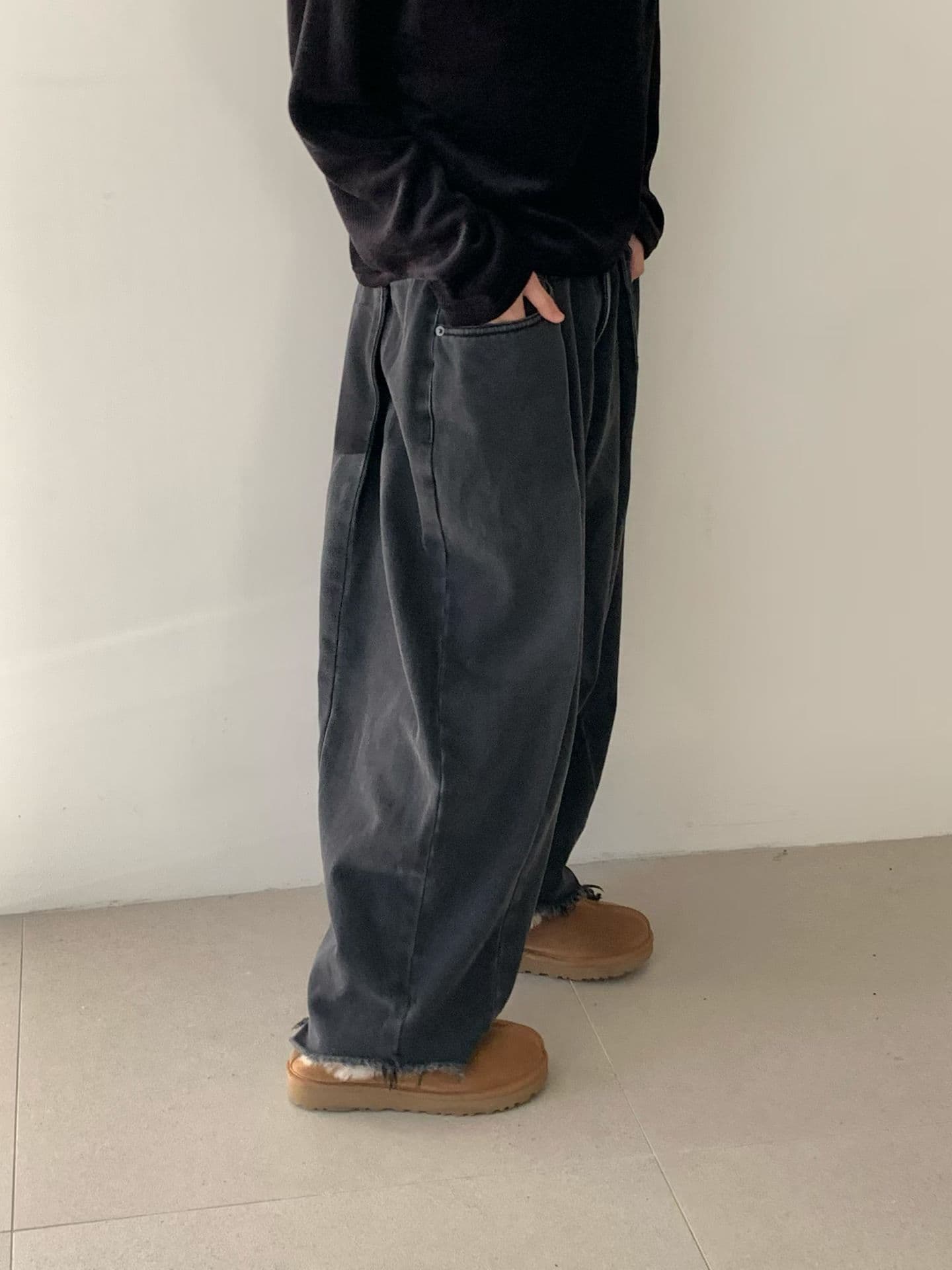 [VENTI] Peached Denim Brushed Jeans 6