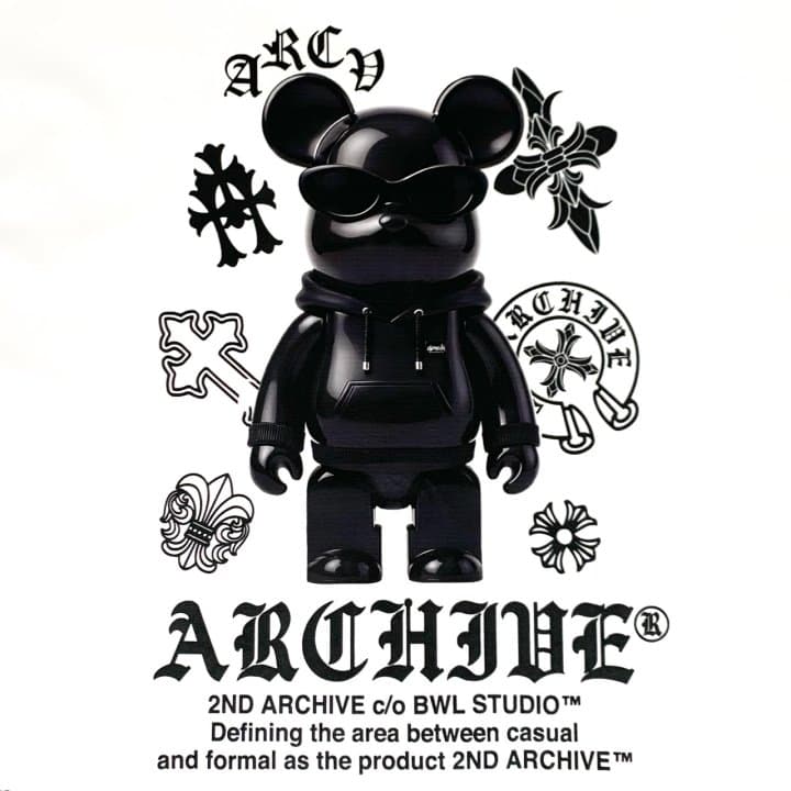 [2ND ARCHIVE] Black Cross Bear Short Sleeve T-Shirt 8