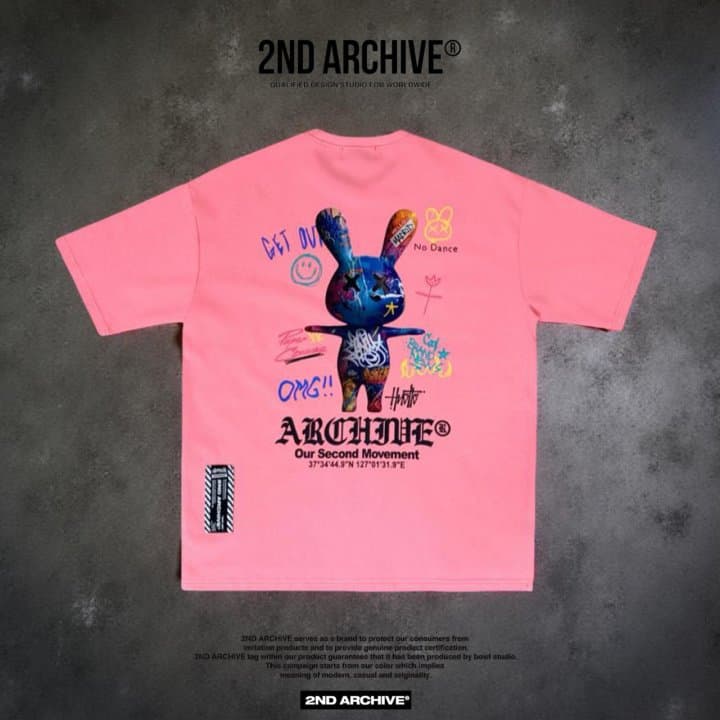[2ND ARCHIVE] Graffiti Rabbit Short Sleeve T-Shirt 9