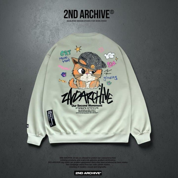 [2ND ARCHIVE] Smile Baseball Cap Cat Sweatshirt 8