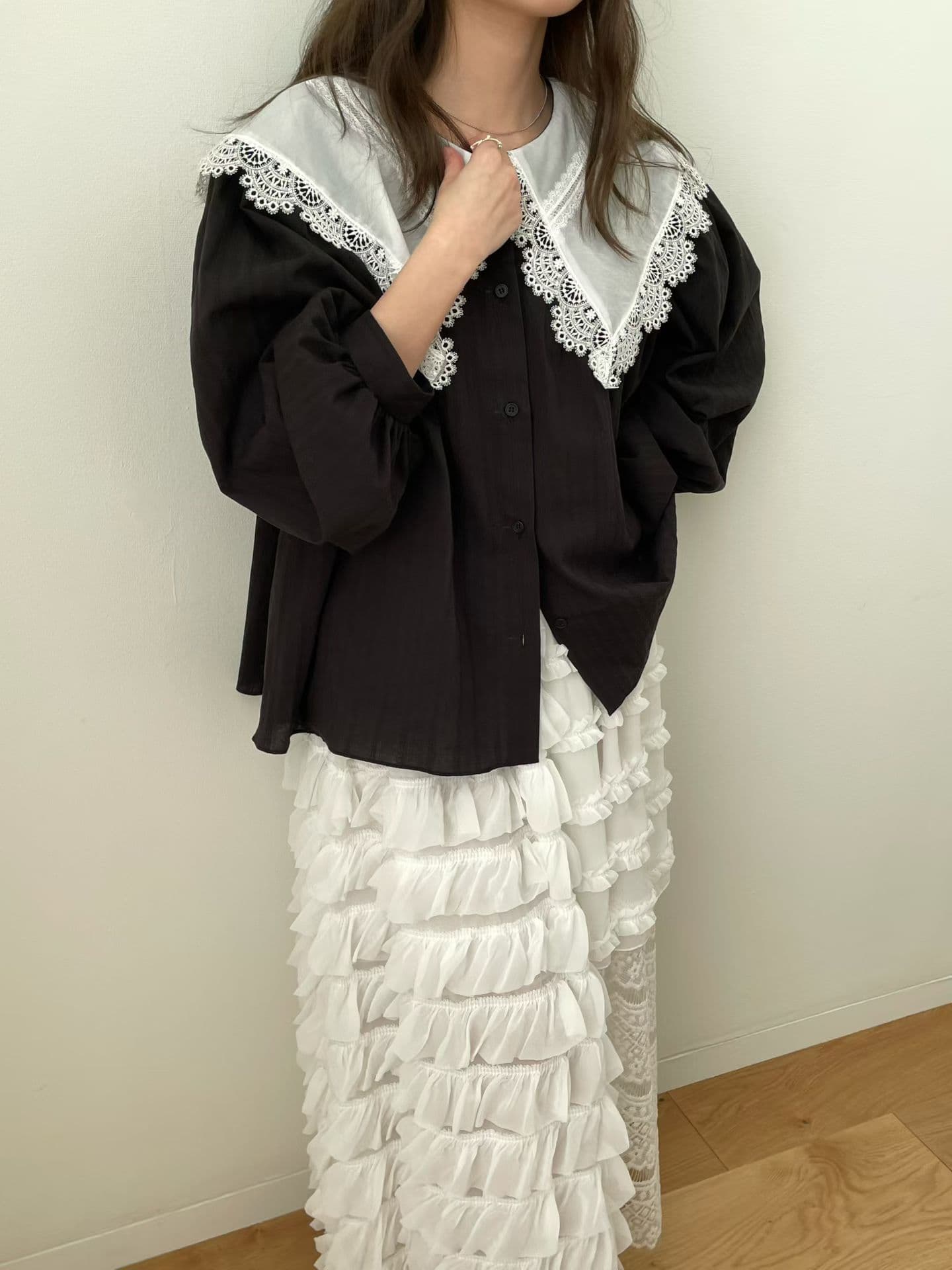 [VENTI] Chichi Collared Blouse 6