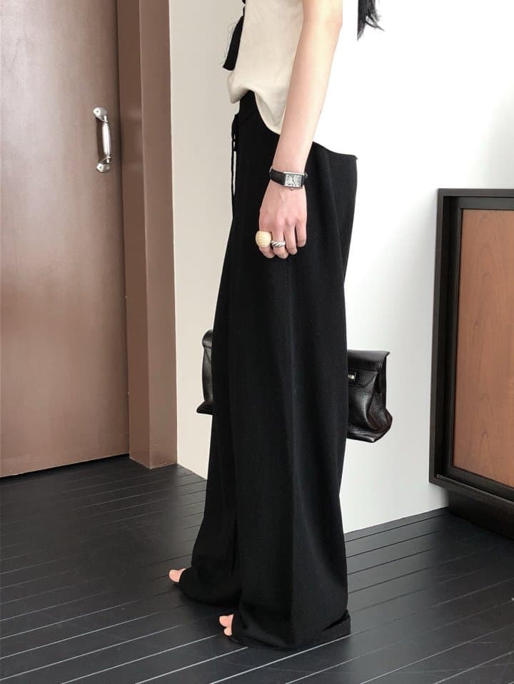 [LE BUTTER] Knit Wool Pants 8