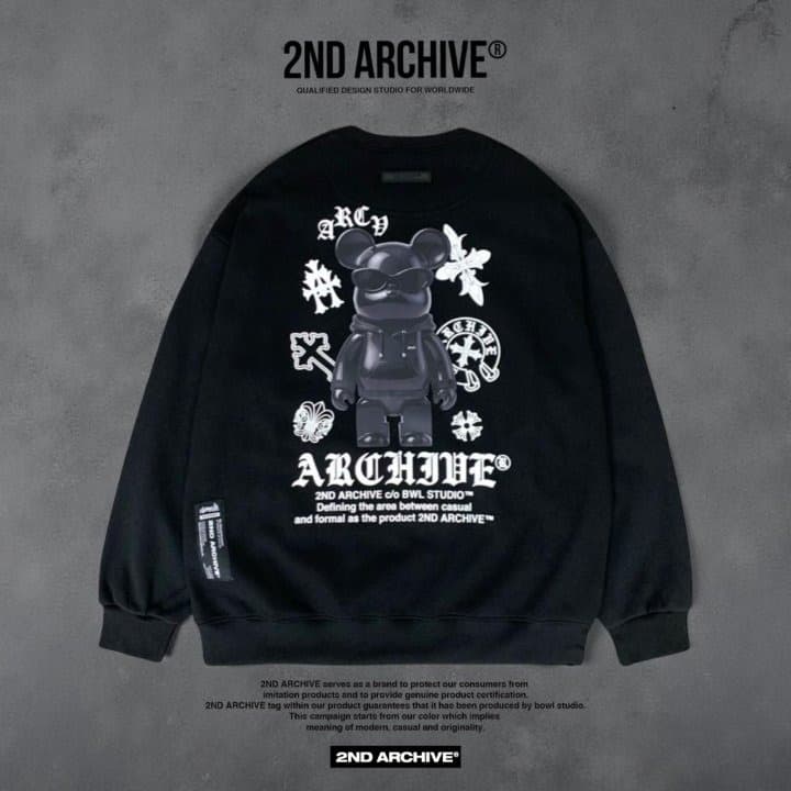 [2ND ARCHIVE] Black Cross Bear Sweatshirt 1